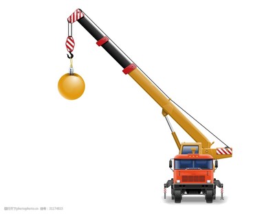 手繪吊車禮物圣誕節元素